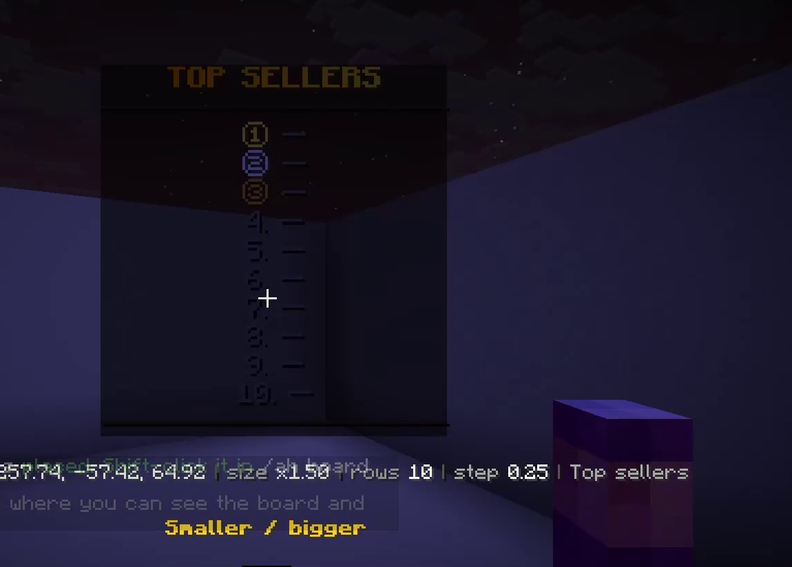 A leaderboard hologram mid-move