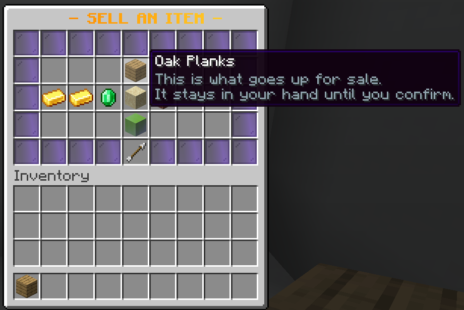 The sell window