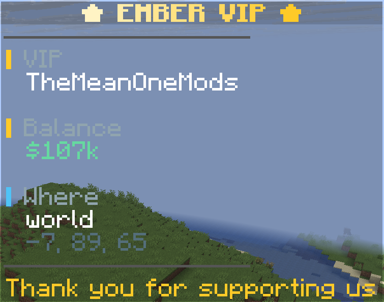 The VIP sidebar
