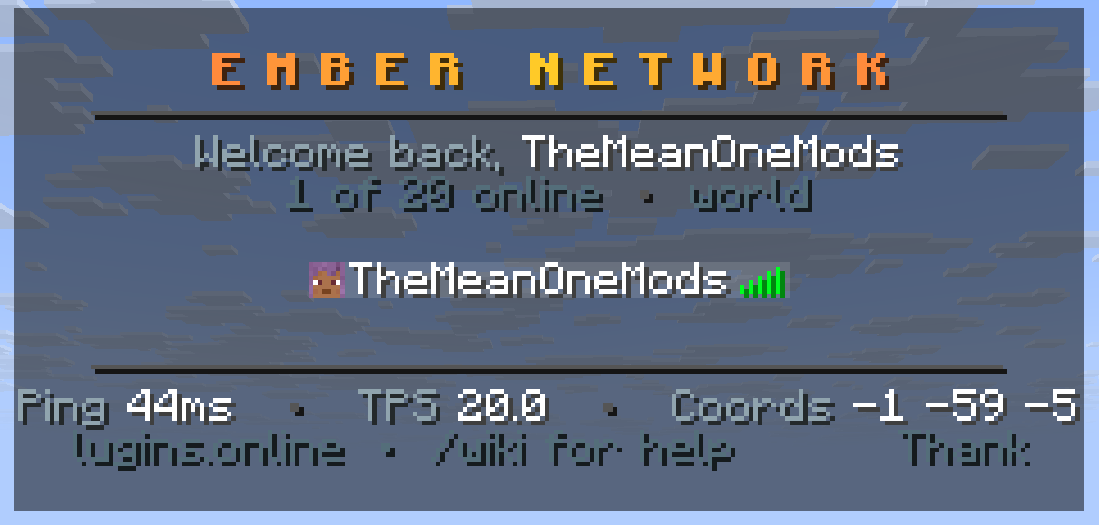 The tab list